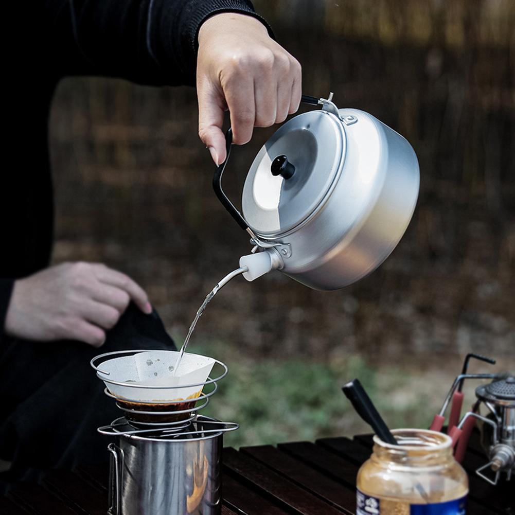 Outdoor Camping Youtube - 800ml 야외 휴대용 차 주전자, 연장