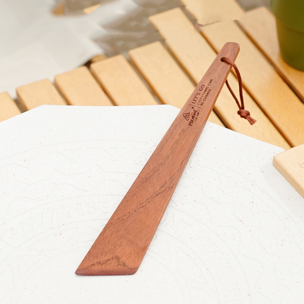 Outdoor Camping Utensils - 야외 캠핑용 나무 주걱, 휴대용 나무