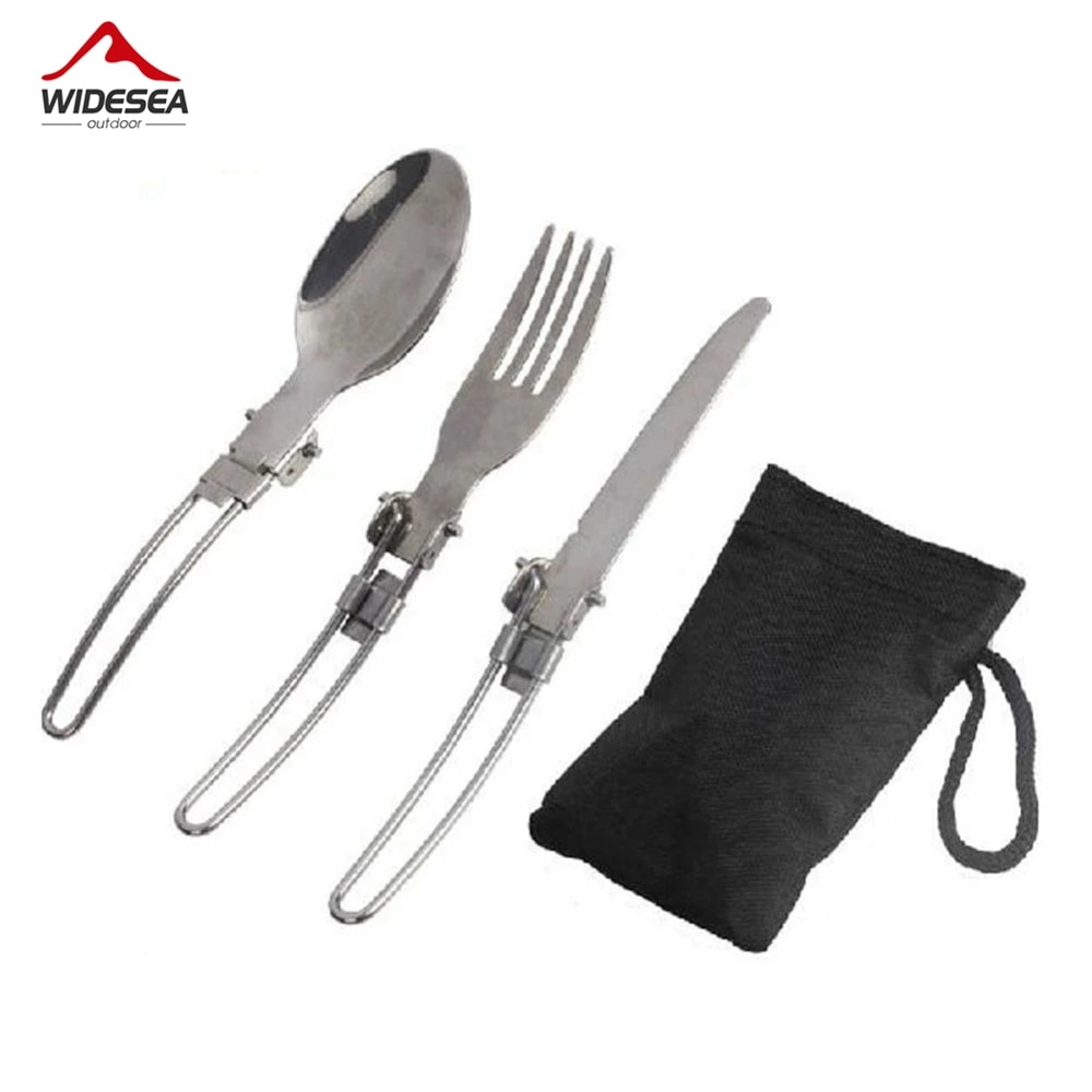 Outdoor Camping Utensils - 3개 1세트 휴대용 야외 캠핑 여행
