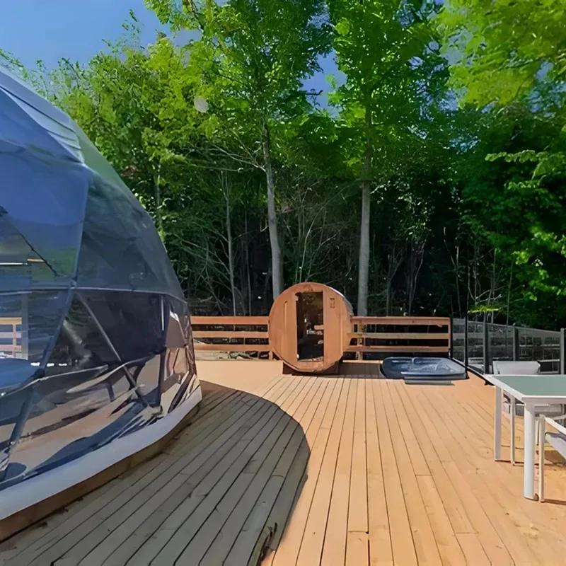Outdoor Camping And Glamping - 지오데식 돔 텐트 4계절 방수 캠핑
